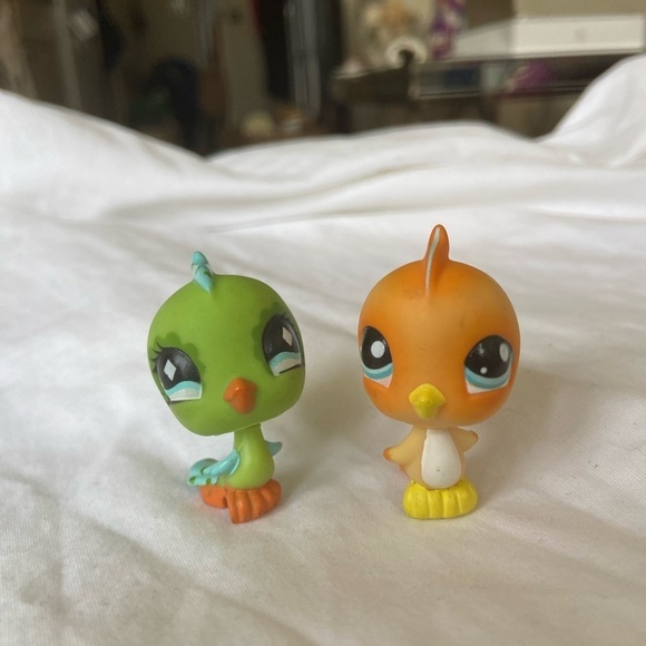 LITTLEST PETSHOP #976 BIRD PINSON and LPS #472 Parakeet with bird nest - Picture 8 of 14